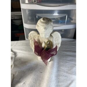 Vintage Winged Angel Baby Praying